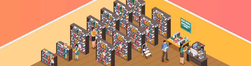 Herringbone Layout In A Retail Store