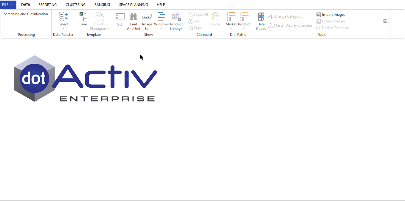 Opening DotActiv Range Optimizer